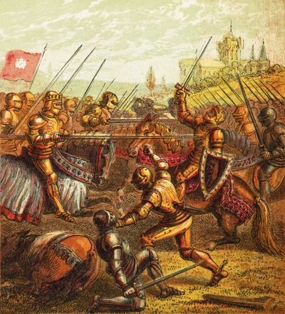 Battle of Tewkesbury by English School